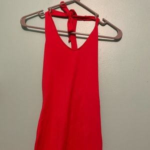 Sporty halter dress